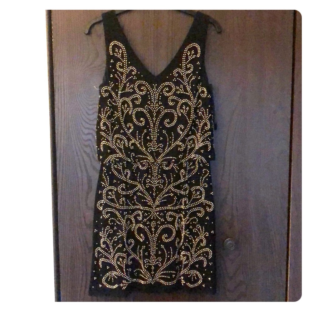 DONATED NWOT Xscape beaded dress 6